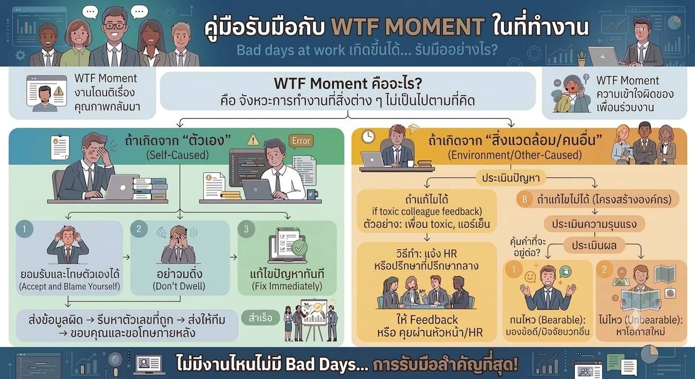 คู่มือการรับมือกับ WTF Moment ในที่ทำงาน